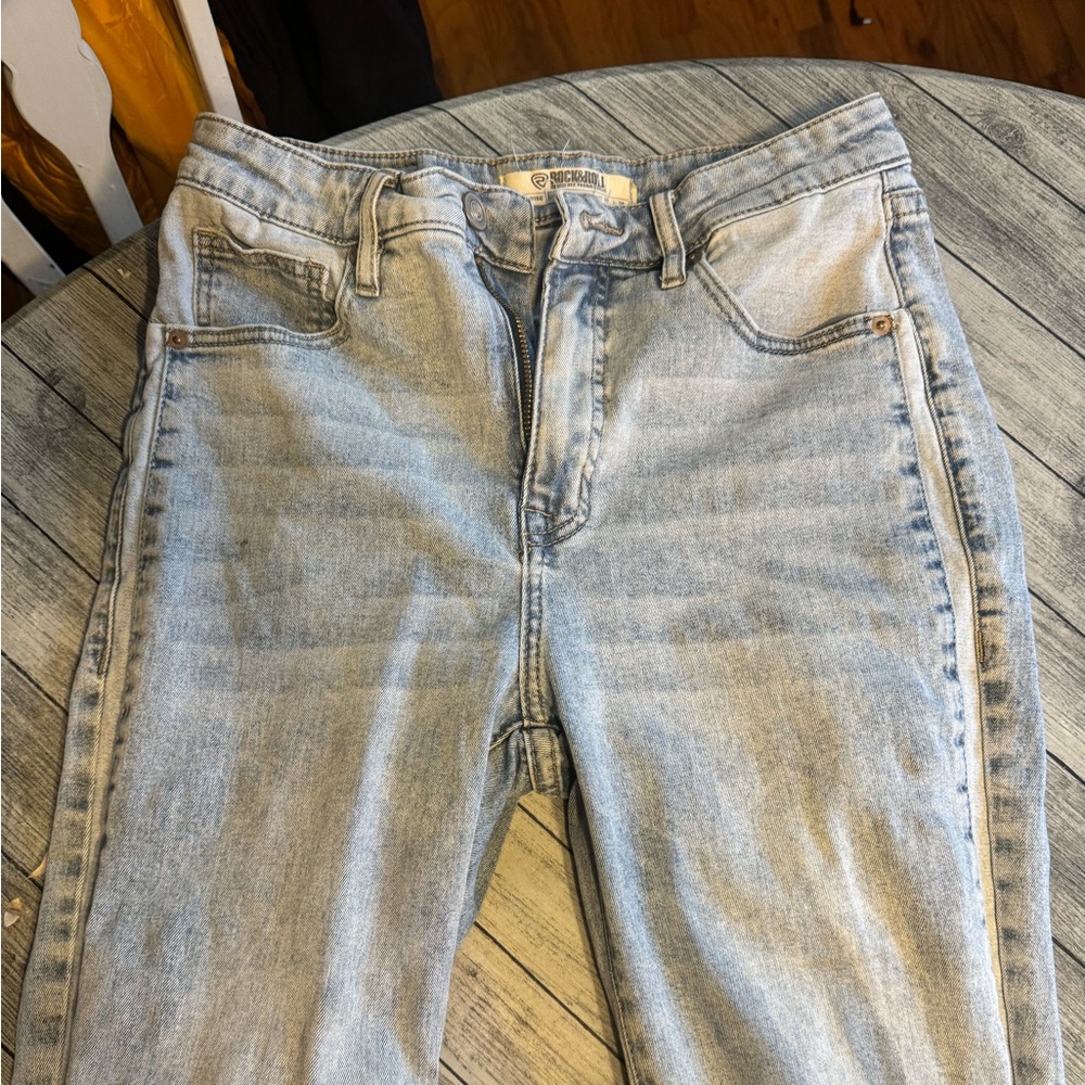 Rock and Roll Denim Women's High-Rise Stretch Bootcut Jeans